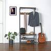 Kompaktgarderobe Welburn Metall - Schwarz / Braun