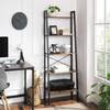 Regal Leesville Braun / Schwarz - Höhe: 172 cm