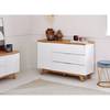 Sideboard Libre Kerneiche Dekor / Matt Weiß