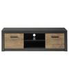 TV-Lowboard Bozel Kastanie Dekor / Grau