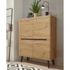 Highboard Tornac II Eiche Artisan Dekor / Schwarz