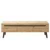 Tv-meubel Tornac Artisan eikenhouten look/zwart - Breedte: 160 cm