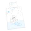Parure de lit Petit ours I Coton - Bleu layette