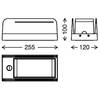 LED-wandlamp Boks polycarbonaat / ijzer - 1 lichtbron