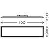 LED-plafondlamp Piatto polycarbonaat / ijzer - 1 lichtbron