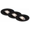 LED-Einbauleuchte  Nava Move Polycarbonat / Eisen - 3-flammig