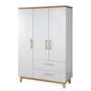 Drehtürenschrank Caro Grau - Holzwerkstoff - 135 x 200 x 55 cm