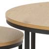 Couchtisch Senez II (2er-Set) Wildeiche Dekor / Schwarz