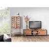 Barschrank Viessoix Teak massiv & Akazie massiv / Eisen - Teak / Anthrazit