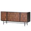 Dressoir Sanvic sheeshamhout/massief acaciahout - sheeshamhout/antracietkleurig
