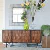Dressoir Sanvic sheeshamhout/massief acaciahout - sheeshamhout/antracietkleurig