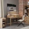 Bureau-opzetstuk Cusey massief wild eikenhout