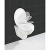 Wc-bril Secura aluminium/duroplast - wit