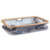 Wasmand Bahari bamboe/polyester - bruin/grijs