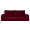 Sofa Grossa (3-Sitzer) Samt - Samt Vaia: Dunkelrot