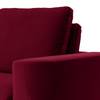 Sofa Grossa (3-Sitzer) Samt - Samt Vaia: Dunkelrot