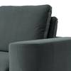 XXL-fauteuil Grossa fluweel - Velours Vaia: Donkergrijs