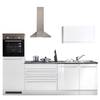 Keukenblok Pattburg II zonder elektrische apparaten - Hoogglans wit - Zonder elektrische apparatuur