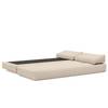 Schlafsofa Sigmund Webstoff - Webstoff Kenya: Gravel - Silber