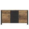 Sideboard Velleron I Fichte Dekor / Matt Schwarz - Fichte Dekor