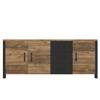 Sideboard Velleron II Fichte Dekor / Matt Schwarz - Fichte Dekor