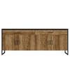 Sideboard Turriers Fichte Dekor / Matt Schwarz