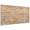 Magneetbord Asian Stonewall staal/speciale vinylfolie - bruin - 78 x 37 cm