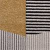 Tappeto a pelo corto Salzgitter Fibra sintetica - Nero / Zafferano - Grigio / Giallo - 140 x 200 cm