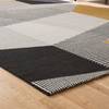 Tappeto a pelo corto Salzgitter Fibra sintetica - Nero / Zafferano - Grigio / Giallo - 140 x 200 cm