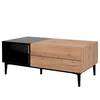 Salontafel Bedee Artisan eikenhouten look/zwart