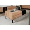 Salontafel Bedee Artisan eikenhouten look/zwart