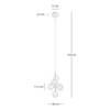 Lampada a sospensione KJUL 5 punti luce Metallo oro lucido / Vetro color ambra