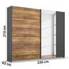 Schwebetürenschrank Bangkok II Breite: 226 cm
