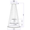 LED-Pendelleuchte Ralph VIII Polypropylen / Eisen - 1-flammig