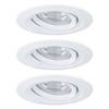 LED-Einbauleuchte Nova III Kunststoff / Aluminium - 3-flammig