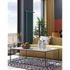 Salontafel Gleam I marmer/metaal - Wit/zwart - Breedte: 120 cm