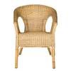 Sedia con braccioli Biville Rattan - Naturale