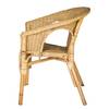 Sedia con braccioli Biville Rattan - Naturale