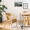 Sedia con braccioli Biville Rattan - Naturale