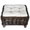 Poggiapiedi Bedous Tessuto / Rattan