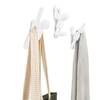 Garderobehaakjes Buddy (set van 3) Wit