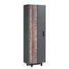 Armoire d’entrée Otis Imitation bois recyclé / Gris foncé