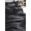 Parure de lit Montainville Coton - Noir - 155 x 220 cm + oreiller 80 x 80 cm