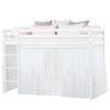 Halfhoog bed Hoppekids Basic II Wit - Massief hout - 208 x 145 x 101 cm