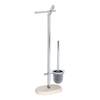 Stand WC-Garnitur Puro Metall / Glas - Chrom / Beige