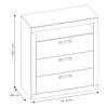 Commode Buzan Marron - Bois manufacturé - 92 x 104 x 40 cm