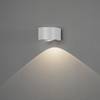 Wandleuchte Gala Klarglas / Aluminium - 1-flammig - Silber