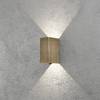 Wandleuchte Cremona Messing  / Klarglas - 2-flammig