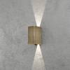 Wandleuchte Cremona Messing  / Klarglas - 2-flammig