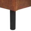 Repose-pieds XL FORT DODGE Aspect cuir vieilli - Microfibre Yaka: Cognac
